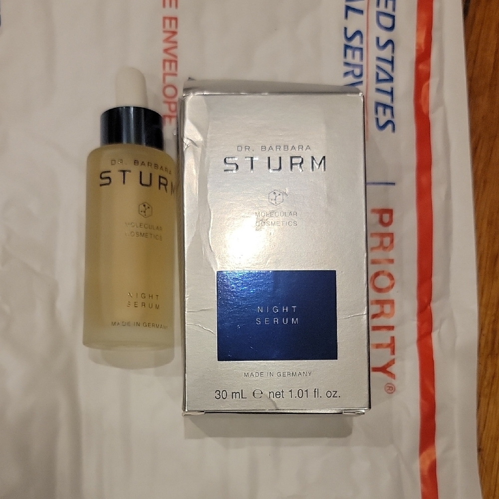 Dr. Barbara Sturm Night Serum - Silver and Blue Packaging